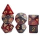 thumbnail image 1 of Juego de dados poliédricos de 7 piezas para fiestas, juegos de dados, juguetes de entretenimiento para cafeterías. rojo estrella, 1 of 8