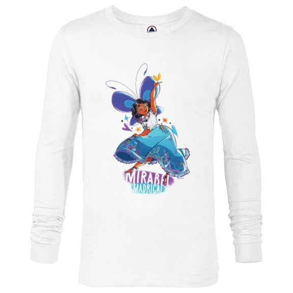 Disney Encanto Mirabel Colorful Vibes Butterfly Dance - Long Sleeve T-Shirt for Men - Customized-White