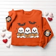 thumbnail image 7 of Enjoytime Womens Crewneck Sweatshirt Halloween Cute Ghost Graphic Long Sleeve Oversized Sweatshirts Fall Fashion Vintage Pullover Tops, 7 of 7