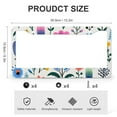 thumbnail image 3 of License Plate Frame Wildflowers Floral Botanical Floral Funny License Plates 2 Pcs Set Pink Rose Flowers Quality Aluminum License Plate Cover for Women Men Auto Decoration Hardware, 3 of 6