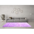 thumbnail image 3 of Ahgly Company Indoor Square Abstract Purple Contemporary Area Rugs, 7' Square, 3 of 4