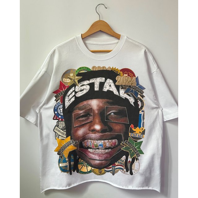 Camiseta de manga corta para hombre, prenda de vestir, de algodón puro, con cuello redondo, estampado de estilo Kawaii, de alta calidad, de calle americana, nueva moda, Y2K