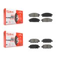 thumbnail image 1 of SIM Front Rear Semi-Metallic Brake Pads Kit for Car Nissan X-Trail Quest KSM-100375, 1 of 8