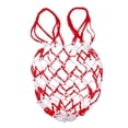 thumbnail image 1 of Baohd Sac en Filet pour Ballon 1/2/3/5 Sac de Transport pour Ballon de Basketball Filet de Rangement Support Blanc Rouge 1 Pce, 1 of 1