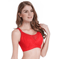 thumbnail image 3 of BIMEI Mastectomy Bra with Pockets for Breast Prosthesis Women's Full Coverage Wirefree Everyday Bra 8699,Red, 40A, 3 of 7