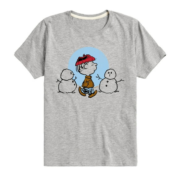 Peanuts - Rerun Winter - Toddler & Youth Short Sleeve Graphic T-Shirt