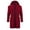 Burgundy, variant on Herrnalise Fashion Leisure Autumn And Winter Hooded Cardigan Wool Line Button Coat Men Khaki