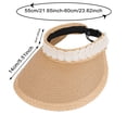 thumbnail image 3 of jiaxiM UPF 50+ Women Sun Visor Hat Wide Brim Lightweight Moisture Wicking Quick Dry Cap for Beach Hiking Travel Outdoor, 3 of 5