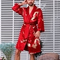thumbnail image 4 of Ensemble de Shorts de Pyjama pour Hommes Homme Décontracté Manches Longues à Lacets Imprimé Maison Poche Longue Robe de Pyjama Ensembles de Pyjama pour Hommes Manches Longues Ensemble de Shorts de Pyjama pour Hommes Ensemble de Pyjamas pour Hommes Shorts, 4 of 9