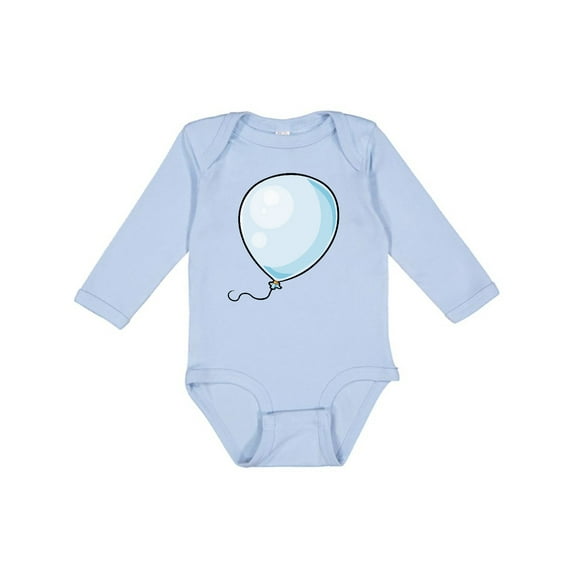 Inktastic Blue Balloon Boys or Girls Long Sleeve Baby Bodysuit