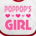 thumbnail image 4 of Inktastic Poppop Girl Granddaughter Girls Baby Bib, 4 of 4
