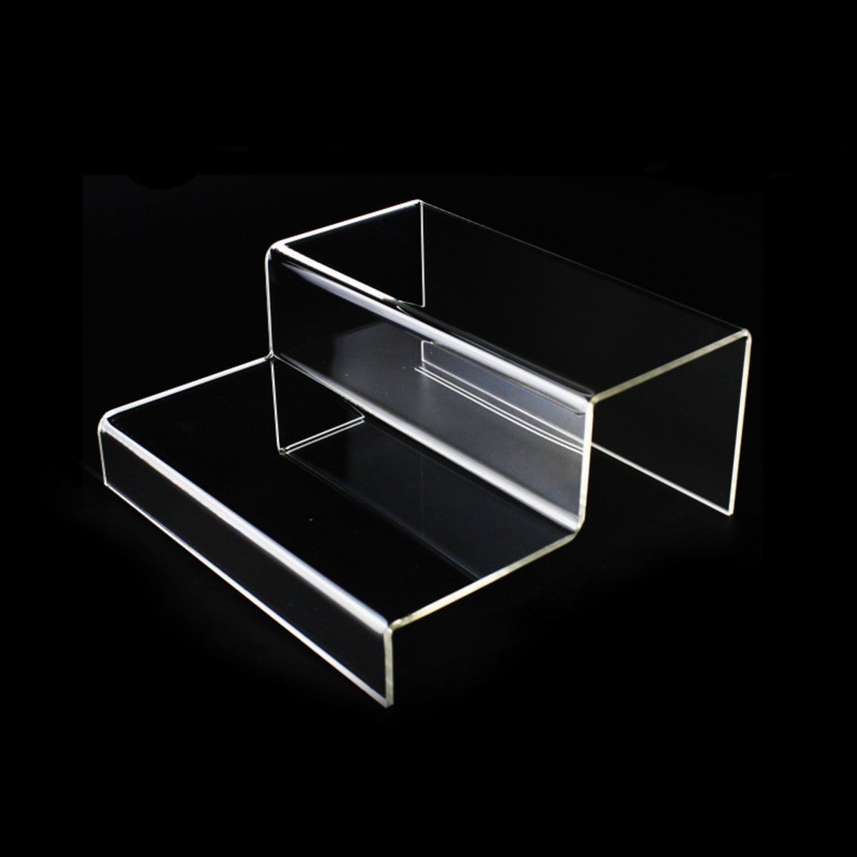 2 Tier Acrylic Shelf Risers and Organizers Ideal for Kitchen