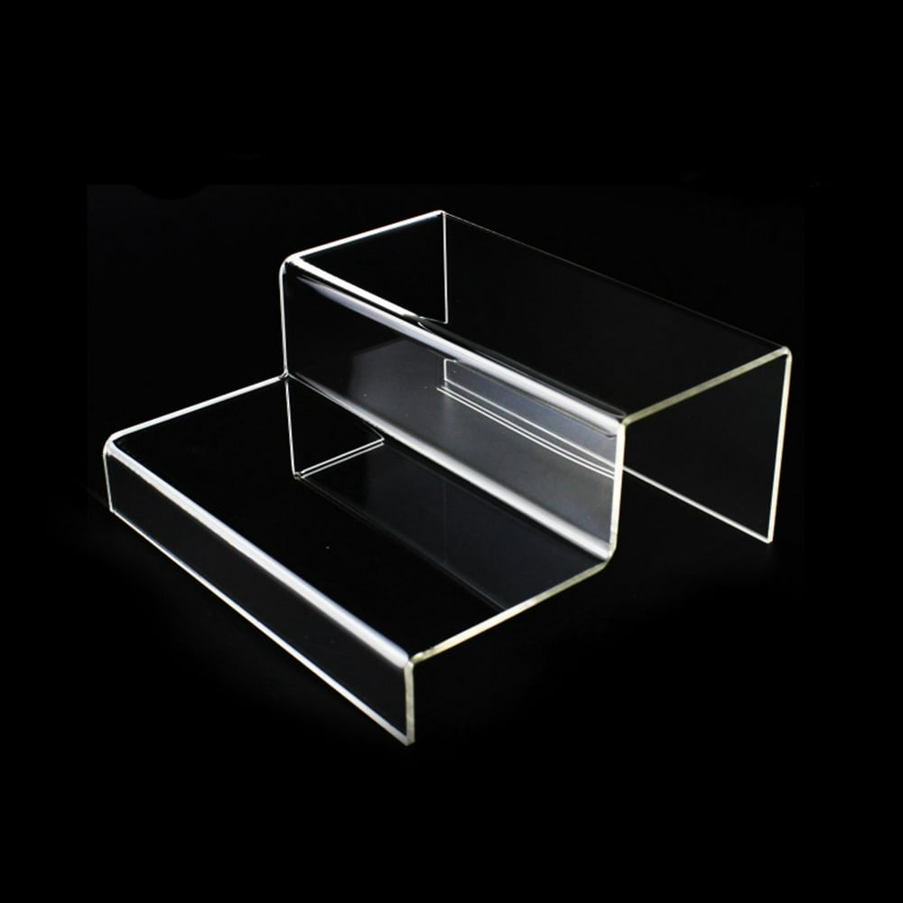 2 Tier Acrylic Shelf Risers and Organizers Ideal for Kitchen