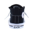 thumbnail image 3 of Converse Chuck Taylor All Star Street Mid Infant/Toddler Shoes Size 7, Color: Black/White/Black, 3 of 5