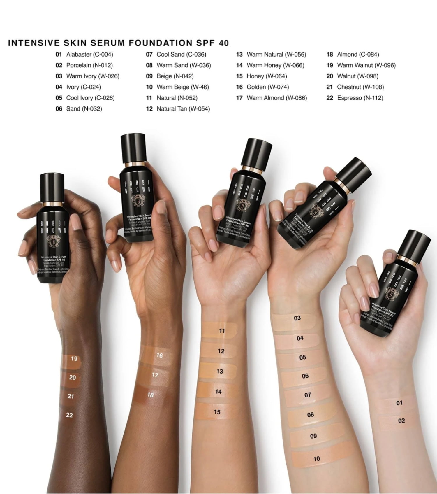 Bobbi Brown 268574 1 oz Intensive Serum Foundation SPF40 - No. N-012 Porcelain