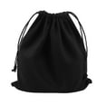 thumbnail image 2 of Canvas Drawstring Pouches, Canvas Fabric, Cloth Dust Bags for Storage, Packing, Black, 2 of 9