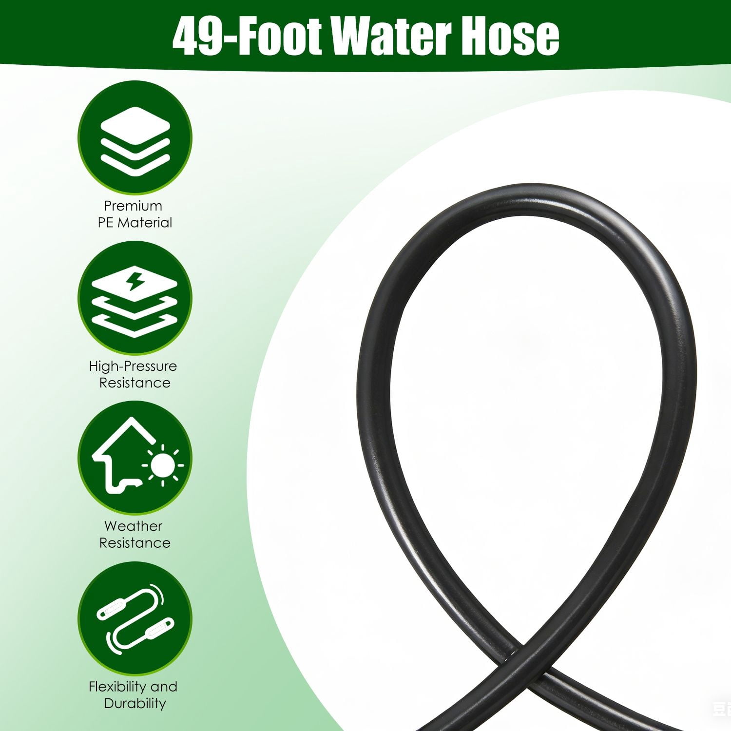Automatic Drip Irrigation System Kit with 360° Bendable Nozzles, Tool-Free Installation for Garden Greenhouse Lawn Patio