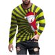 thumbnail image 2 of Blusas y camisas de manga larga con cuello redondo para hombre, estilo casual, cuello redondo, manga larga, camiseta estampada de Halloween, blusa de poliéster para hombre., 2 of 5