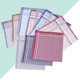 thumbnail image 5 of 12pcs Pañuelo para hombre simple Algodón absorbente de sudor Pañuelo cuadrado clásico Pañuelo de mano (Color mezclado), 5 of 5