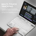 thumbnail image 3 of GUSGU Transparent Case with Wireless Keyboard for iPad Air 13-in.(M3/M2, 2025/2024), 7 Colors Backlight, Trackpad, 360°Rotating Stand for iPad Pro 12.9-in (6/5/4/3 Gen), Tech Style, 3 of 9