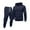 Navy #5, variant on Zimjoy Mens Sweatsuit Workout Track Suits Mens Casual Hooded Sweatshirt and Sweatpant Fall Sweatpants Set with Pockets, Navy L