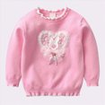 thumbnail image 4 of xaweyi Girls' Knitted Sweater Korean Casual Top for Fashionable Long Sleeved Sweater for Little Girls,Sizes 4-5 Years, 4 of 9