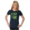 thumbnail image 5 of Funny Oh Snap Turtle Animal Pun Womens Slim Fit Graphic Tee Brisco Brands X, 5 of 6