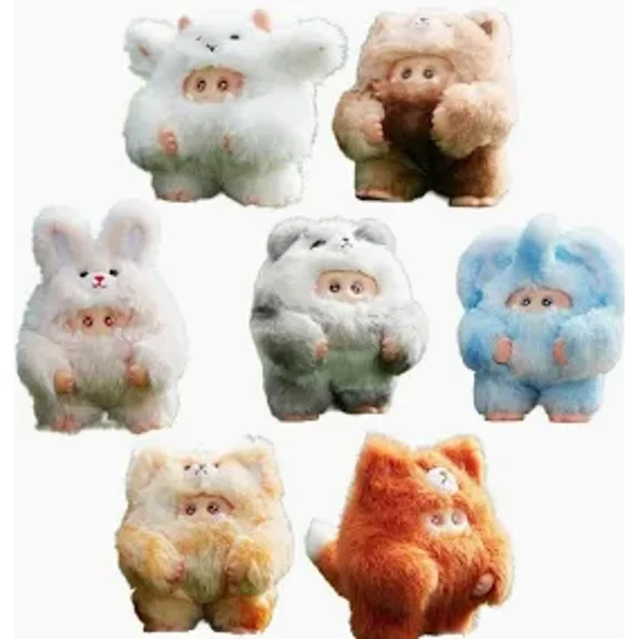 Giggle Monster Furry Forest Series Blind-Box Vinyl Plush Case of 6