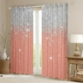 thumbnail image 2 of Feelyou Glitter Stars Starry Sky Curtains Pack of 2 (42x84 Each), Chic Modern Fashion Curtains Blackout, Teen Adult Kid Bedroom Curtains, Blackout Curtains Home Decor, 2 of 6
