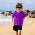 thumbnail image 4 of Auroural Girls Clothes 7-8 Shirts Kids Boys Girls Solid Color Funny Expression Print Short Sleeve Loose Comfortable T-Shirt Top Boys Summer Shirts, 4 of 6