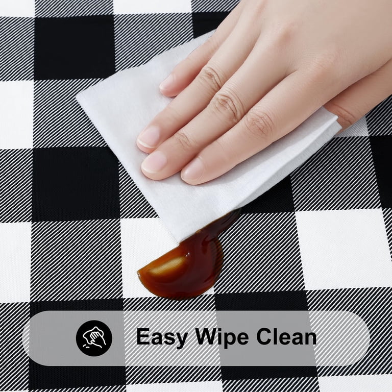 decorUhome Buffalo Plaid Round Fitted Tablecloth photo 4