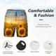 thumbnail image 3 of Fotbe Beautiful Golden Sunflower Field Traje de Baño para Hombre – Shorts de Natación de Secado Rápido con Forro y Bolsillos-3X-Large, 3 of 6