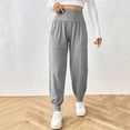 thumbnail image 5 of Lmueinov Leggings with Pockets for Women High Waisted Tummy Control Yoga Pants Elastic Wide Waistband Casual Joggers for Daily Workout Loungewear S-3XL, 5 of 7