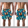 thumbnail image 3 of luoweisi Men's Beach Shorts Quick Dry Swim Trunks with Mesh Lining Butterfly L, 3 of 5