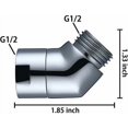 thumbnail image 4 of Adaptador de cabezal de ducha de mano (135 grados, cromado), 4 of 5
