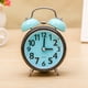 thumbnail image 3 of Despertador luminoso de noche azul claro, despertador con doble campana, reloj de mesita de noche, 3 of 10