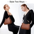 thumbnail image 7 of GAEKEAO Women's Shoulder Bag, Medium Handbag, Women's Leather Crossbody Bags with Adjustable Coloured Strap, 7 of 7