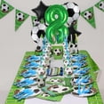thumbnail image 3 of Set de globos de fútbol Kwuz de 32 cm, número 8, verde, de foil, 3 of 5
