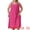 Hot Pink, variant on Plus Size Summer V Neck Sleeveless Beach Dress 2X Hot Pink