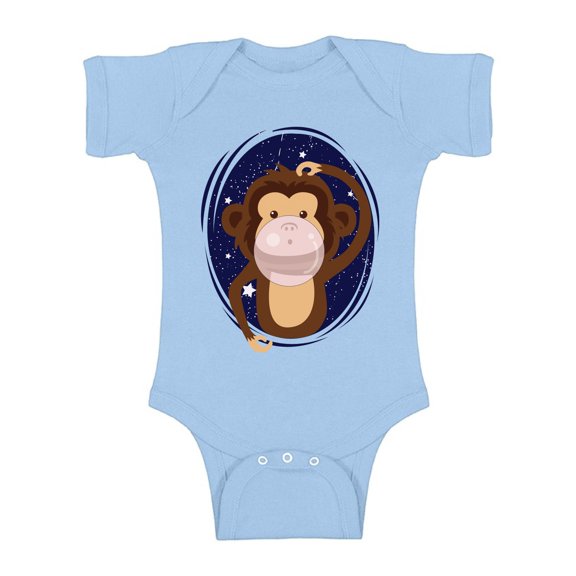 Baby Shirts - NB 6M 12M 18M 24M - Monkey Cute Romper