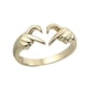 thumbnail image 2 of Minnieouse Anillo abierto de corazón para cumpleaños, joyería de mano exquisita elegante, decoración de moda de aleación de Zinc, regalo de amistad Ropa, zapatos y accesorios Miscelánea Oro Minnieouse AP011562-01, 2 of 6