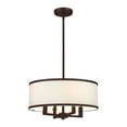 thumbnail image 5 of 62615-07 Livex Lighting Park Ridge - 4 Light Pendant in New Traditional Style - 18 Inches wide by 18 Inches high-Bronze Finish    -Traditional, 5 of 10