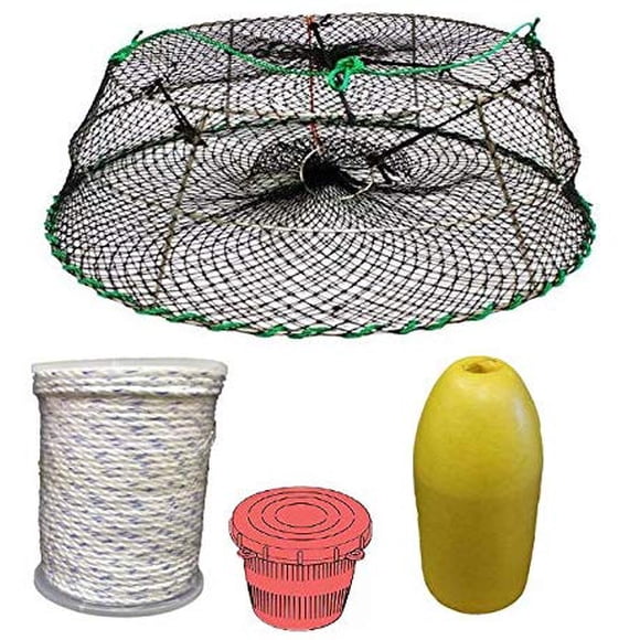Tower Style Stainless Steel Prawn Trap(30"x20"x12") with Prawn Trap Accessory Combo
