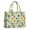Beige Toned Dinosaur, variant on Large Capacity Tote Bag,Beige Toned Dinosaur and Palm Tree Pattern Handbag Fashion Luxury Tote Bag,15.7"x13"x 5.1" Inches,Laptop Compatible