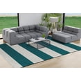 thumbnail image 4 of Simply Daisy 8' x 10' Graduated Stripe Chenille Rug, Ocean Teal, 4 of 4