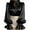 Black, variant on Women's Satin Collared Button Down Puff Sleeve Ruffled Flare Cuff Blouses, Elegant office Work Business Casual Tops - Beige L