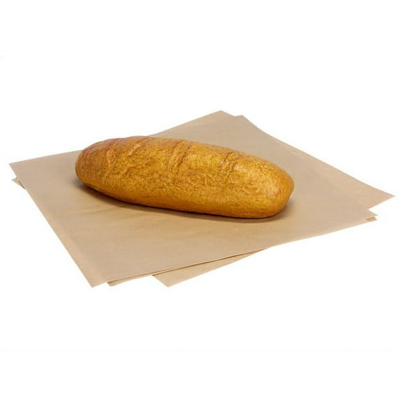 Pack Of 1000, 14 X 14" Solid Natural Food Grade 20# Grease Resistant Kraft Tissue Sheet Made In USA