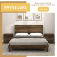 thumbnail image 4 of Galano Payne Luxe Queen Platform Bed with Headboard, Knotty Oak, 4 of 12