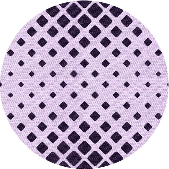 Ahgly Company Machine Washable Indoor Square Transitional Bright Grape Purple Area Rugs, 3' Square