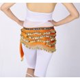 thumbnail image 2 of Hip Scarf Scarves Wrap Sash Skirt Belt with Beads Coins Tribal Belly Dance Class, 2 of 4